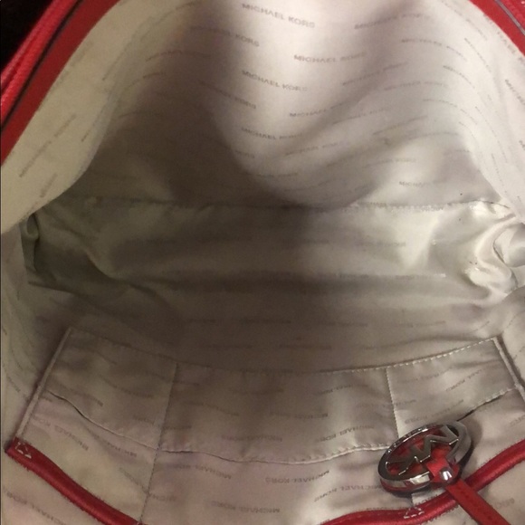 Michael Kors Red Purse - Picture 8 of 8